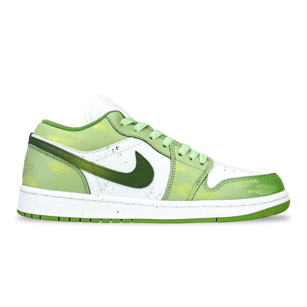 Jordan Кроссовки Air Jordan 1 Low Skateboard Обувь Унисекс Зеленые HF4823-100(Команда257-)