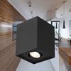 Plafonnier alu GAMA-8010E carré GU10 35W Noir