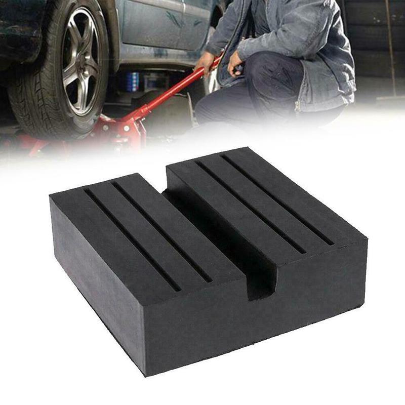 Floor Slotted Car Rubber Jack Pad Frame Protector Guard Adapter Jack Disk Pad Tool for Pinch Weld Side Lifting Disk Auto Repair Maintenance Accessory