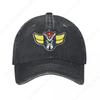 Vintage Goldoraks Cool Mecha Robot Baseball Caps Unisex Distressed Denim Anime Cartoon Unstructured Soft Hats Cap