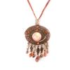 Les Trésors De Lily [D3405] - Designer Necklace 'Matahari' Red / Copper