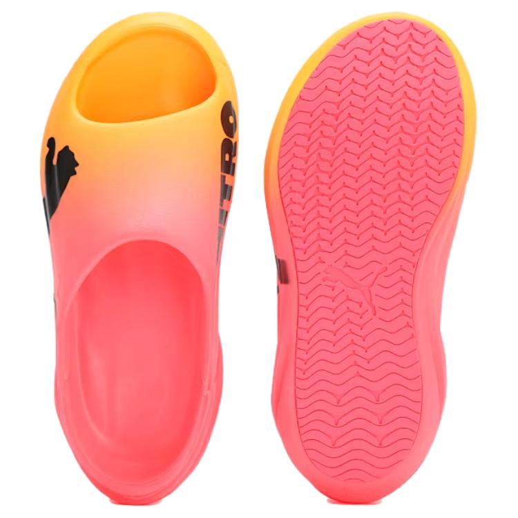 Puma Unwind Nitro Cat Active Comfortable Non-Slip Slide Sandals Unisex Sandals Red Black 379895-10