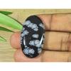 21X39X06MM натуральный снежинка обсидиан овальный кабошон россыпью драгоценный камень 55 карат. СК-3774