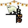 Halloween Door Frame Decoration Creative Glowing Cat Wall Sticker Eye Catching And Unique Festival Vibe Enhancer For Home Decor