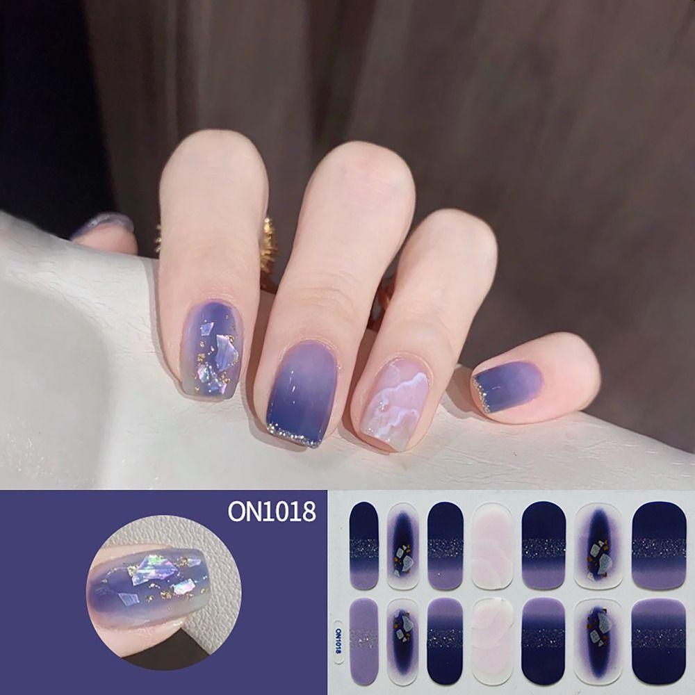 Floristic Gel Nail Stickers Semi Cured Nail Art Stickers DIY NAil Art Making