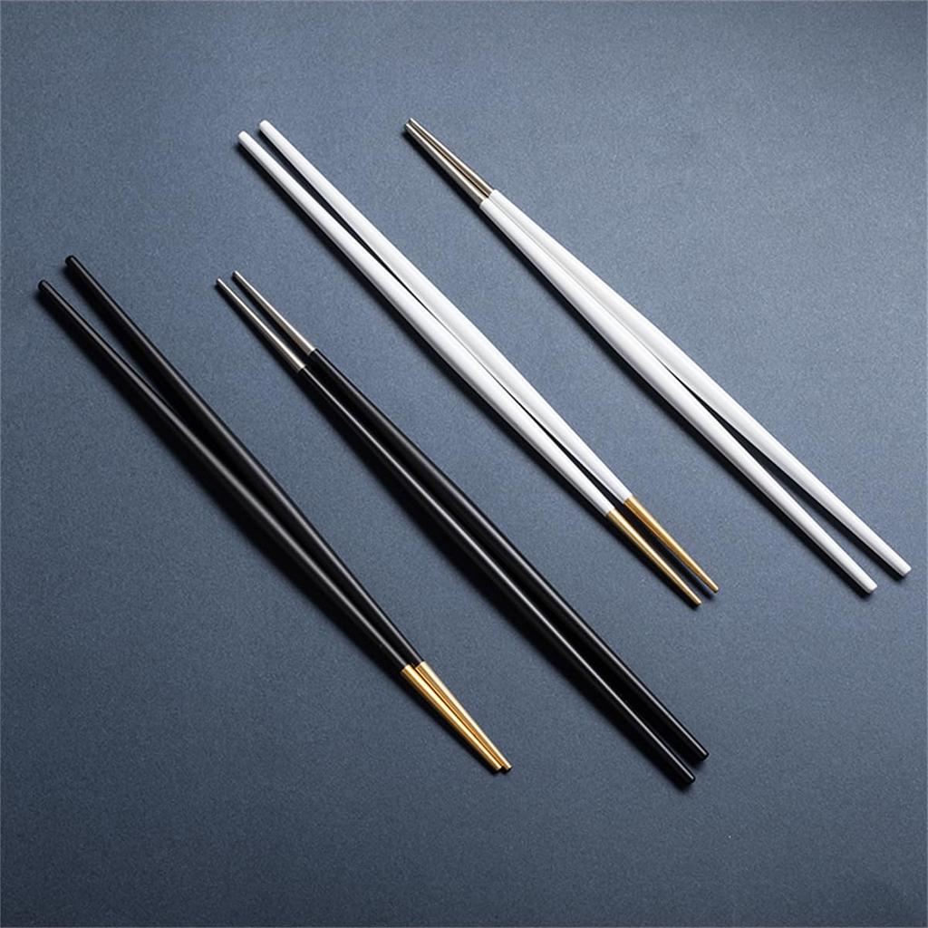 Andoo Cutlery Cutlery Set of 4 Round Round Chopsticks Chopsticks Set Dinner Cutlery Set 20 Colors To Choose from Spoon Knife Fork Steak Knife Table