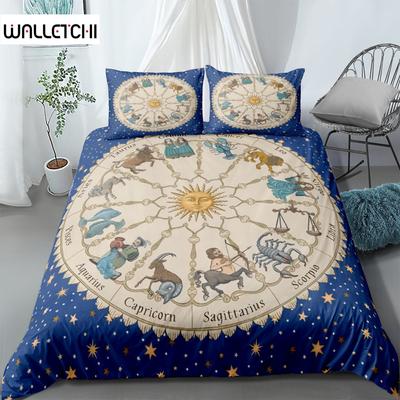 Комплект постельного белья Zodiac Duvet Cover Set King Queen Double Full Twin Single Size