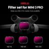 3 Pcs ND16/64/256 Filter Optical Glass Gradient Dimming Lens Drone Camera Accessories Compatible For