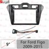 Рамка для автомагнитолы 2DIN 9 дюймов для Ford Figo 2009-2015, Панель для Android-стерео, Жгут проводов 16 PIN, Кабель питания, Разъем