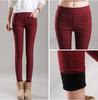Женские леггинсы с высокой талией, тонкие эластичные брюки-карандаш, большие размеры, бархатные теплые зимние брюки