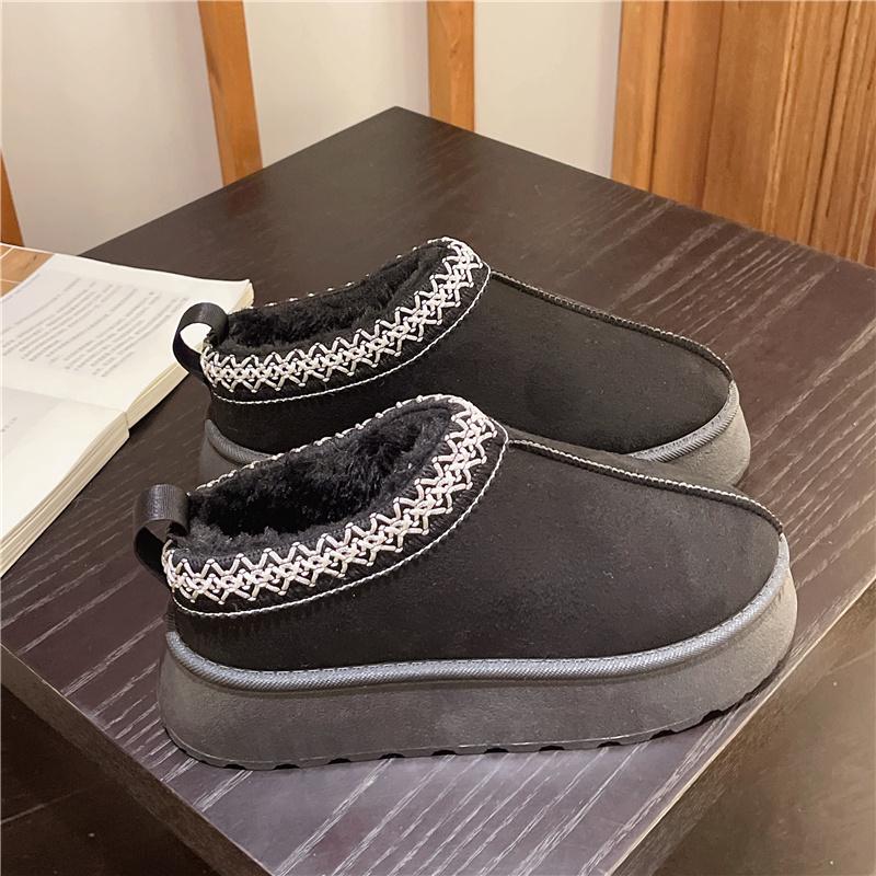 TUINANLE Winter Snow Boots Women Non-slip Boots Warm Plush Thick Cotton Shoes Plus Size 35-43