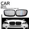 Black Front Kidney Grilles Radiator Guard Double Slat Grill Fit For BMW X5 E70 X6 E71 2007-2013 Performance Car