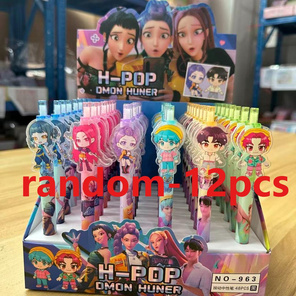 KPop Демон Охотник Студент Ручка Набор для рисования на экзамен Аниме Мультяшный Персонаж Канцелярские товары Школьные принадлежности Подарки