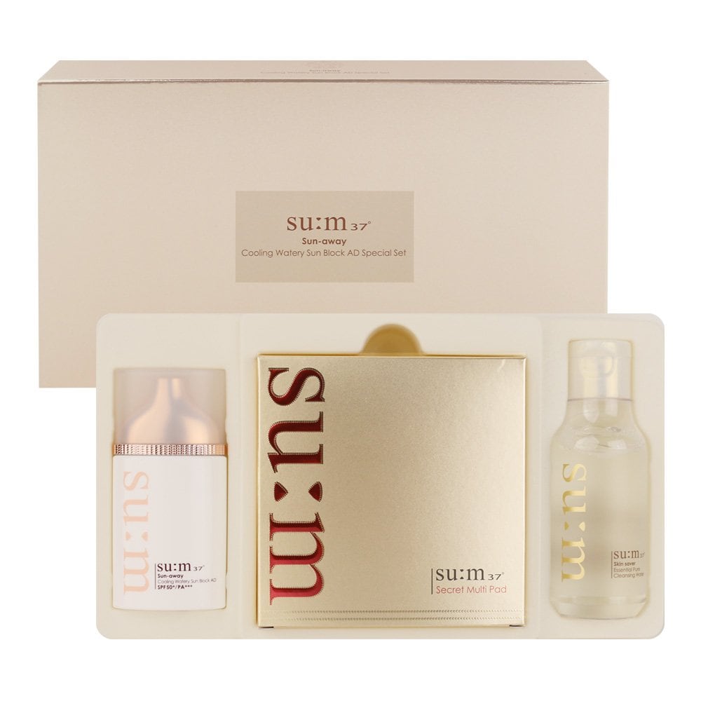 su:m37 Sun Away Cooling Watery Sun Block AD Special Set 50ml