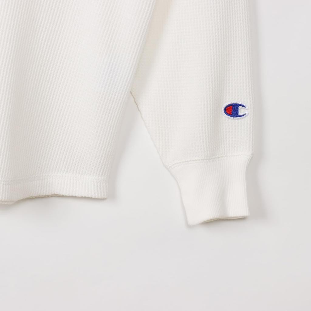 Длинная детская футболка с длинным рукавом и круглым вырезом из хлопка США, свободный крой, с длинным рукавом, базовая 120 [Champion] Футболка CK-Y406, цвет белый