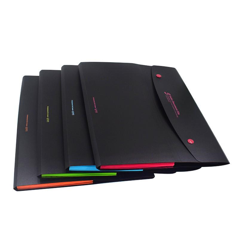 Большая папка-органайзер для документов и чеков на 5 отделений