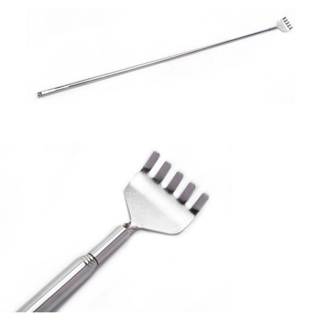 Портативная выдвижная чесалка для спины для здоровья, выдвижной массажный инструмент из нержавеющей стали