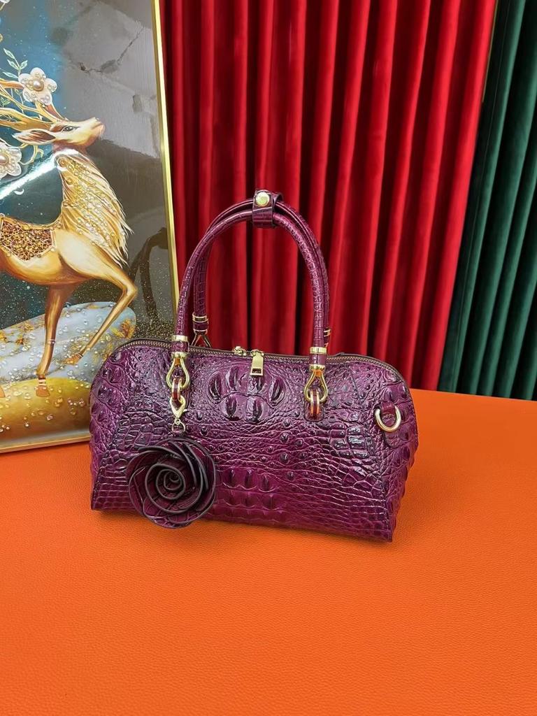 Премиальная женская сумка через плечо, мессенджер, большая вместимость, сумка-подушка с тиснением под крокодила