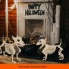 Halloween Wolf Dog Animal Skeleton Home Creative Decoration Festival Party Garden Decoration Desktop Wolf Ornament Gift