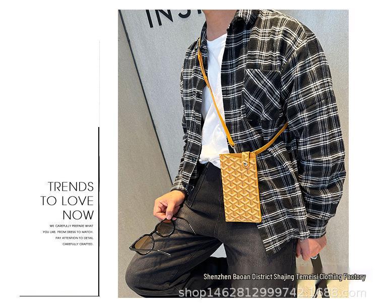 Universal Phone & Glasses Protective Bag, Messenger Style for Men & Women, Sunglasses Storage