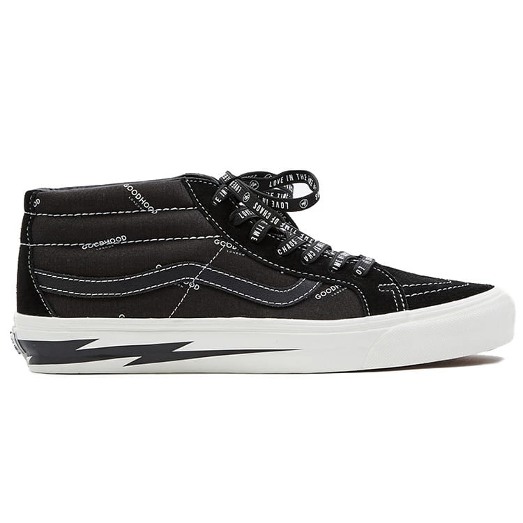 Vans Goodhood X Vault Og Sk8 Mid Lx Ретро Кроссовки 'Черный Белый' VN0A3ZCDRJZ