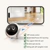 AIOOK Pet Mobile Robot Camera HD 2K 5G Wifi Camera Auto Charging Robot Indoor Camera Pet Tracking TUYA CCTV Two-way Intercom