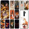 Чехол для телефона Xiaomi Redmi Note 8 8T 10 9 9S 7 6 Pro xiaomi 9 9A 8 8A 7 6, черный чехол Hoesjes Art Etui с милым животным лисы
