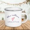 Creative Coffee Mugs French Print Enamel Mug Tea Drinks Dessert Breakfast Milk Cup Handle Drinkware Cups Best Gifts for Teacher