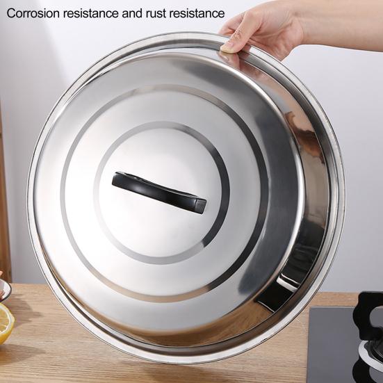 Круглый купол для плавления сыра с термостойкой ручкой Прочный, нержавеющий, можно мыть в посудомоечной машине Утолщенная сверхпрочная крышка кастрюли
