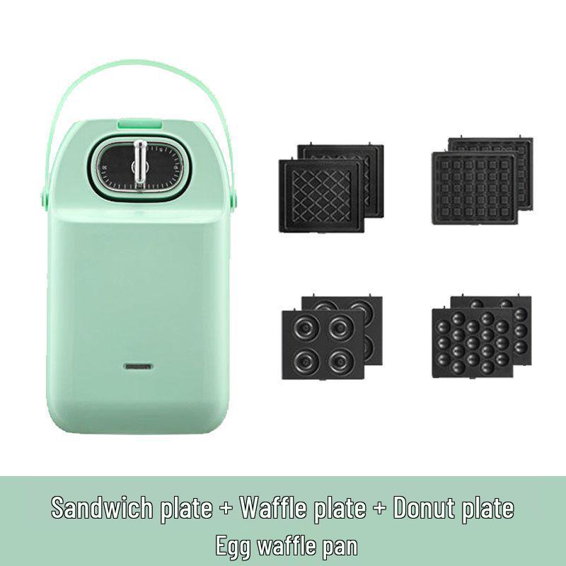 Multi-Function Breakfast Maker: Sandwich, Toast, Waffle, and Egg Cooker