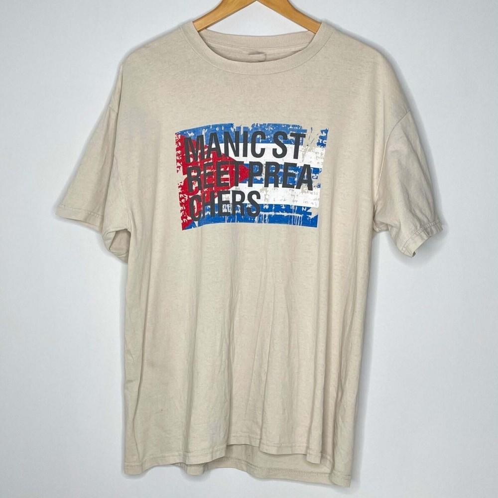 Manic Street Preachers Band BEIGE Full Size Shirt BL1049