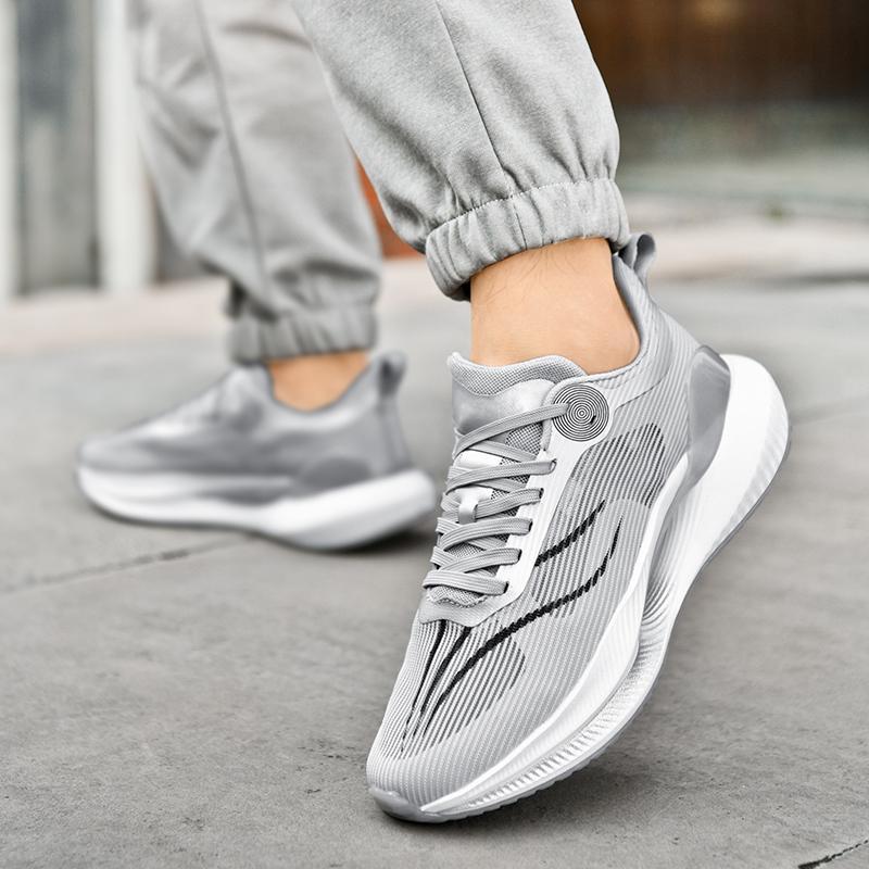 Men's Running Shoes Breathable Man Sports Sneakers Lace Up Comfort Casual Walking Shoes Athletic Training Footwear