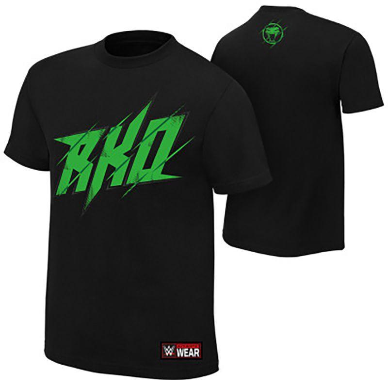 High Quality WWE Latest Gym T-shirt Wrestling Short Sleeve Men Loose Crew Neck Print Ring Pkt T-shirt Fashion Summer Top