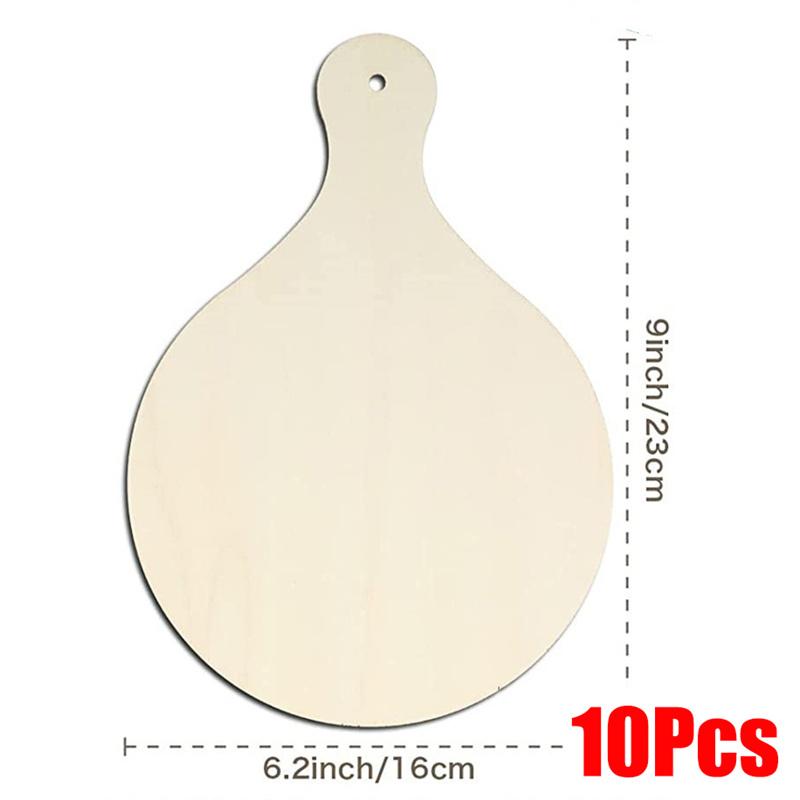 3/6/10Pcs Wooden Mini Cutting Board Unfinished Wood Craft Board Christmas Children DIY Graffiti Painting Blank Chopping Board