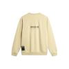 Li Ning X Mister Cartoon Collaboration Badfive Letter Print Loose Fleece Pullover Sweatshirt Men sweatshirt Lotus-Yellow AWDTF29-1