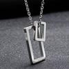 Titanium Steel Necklace Men'S Necklace Cold Wind Personality Men'S And Women'S Geometric Couple Sweater Chain Fashion Accessories