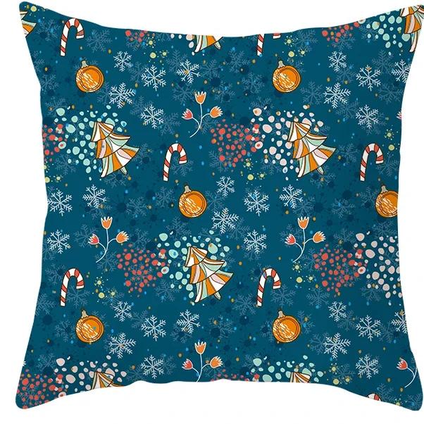 Рождественское украшение Наволочка для дивана Гостиной Наволочка для подушки % Полиэстер Многоразовая Наволочка Прямая доставка