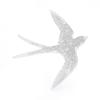 3PCS Swallow Shaped Swallow Brooches Gold Silver Bird Breastpin Swallow Brooch Pins  Jewelry Gift