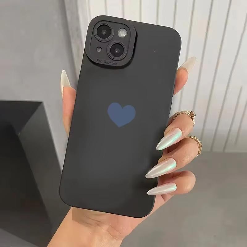 Модный черный чехол для телефона с рисунком сердца для Oppo Realme 11 10 9 9i 8 8I 7 C55 C53 C30 C35 C33 C31 C20 C21Y C21 C11 Pro 4G 5G
