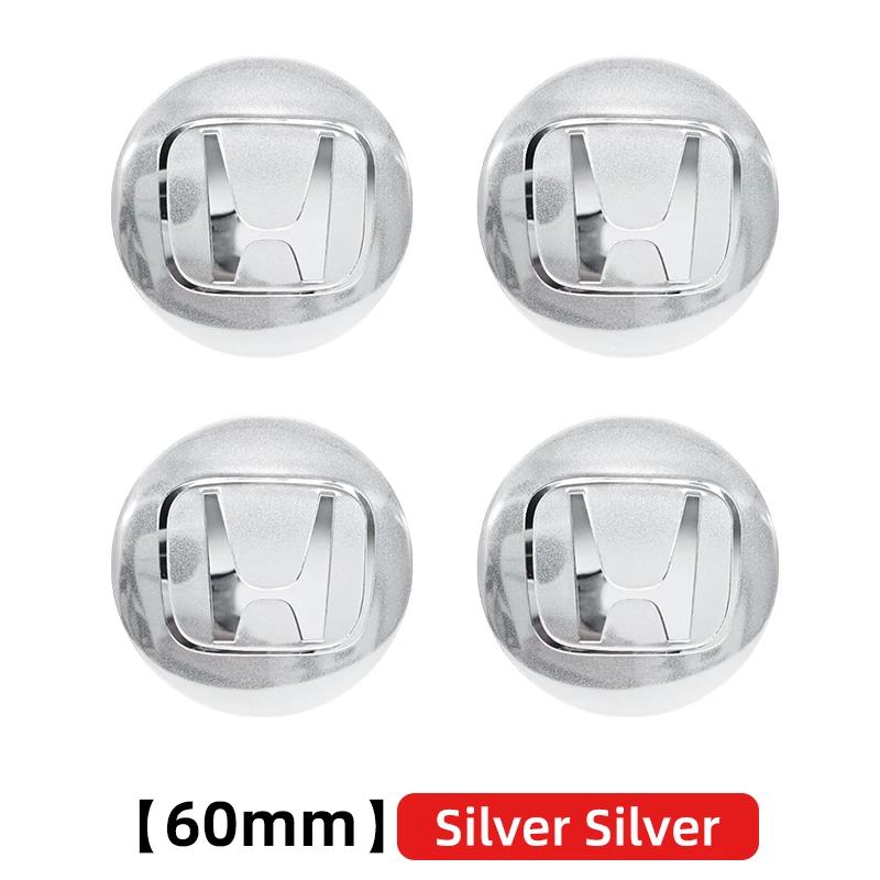 56mm 60mm 65mm Car Wheel Center Hub Cap Rim Cover Stickers For Honda Civic Fit Jazz Accord CRV City Odyssey Passport Pilot Vezel