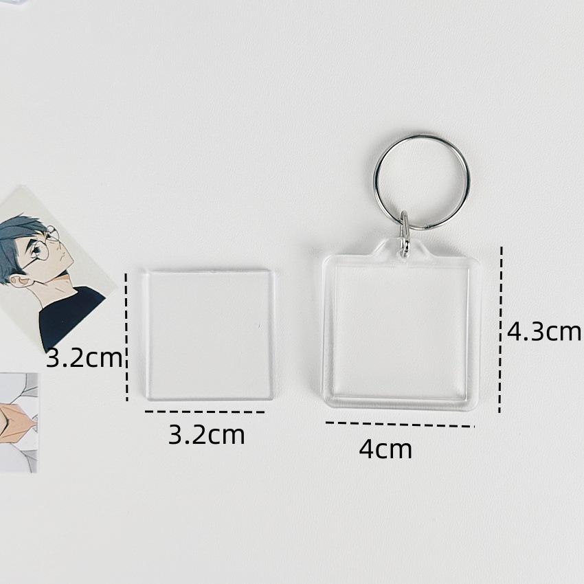 Акриловый брелок для фоторамки - Настраиваемый DIY подарок-подвеска