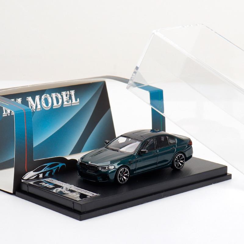 MJ 1:64 BMW M5 F90 four door sedan version simulation die-casting alloy car model collection desktop ornament boy toy