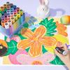 Arrtx 30 Color Acrylic 15mm Jumbo Felt Tip Acrylic Paint Pens for Rock Easter and Fabric Painting Art Markers for DIY Crafts and Art Supplies Markers,