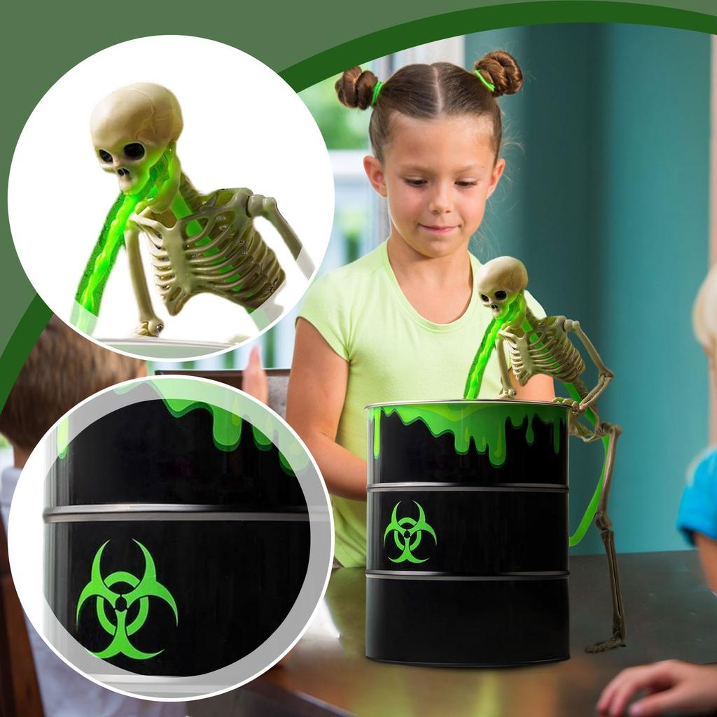 Funny Decoration, Vomit Skeleton Decoration, Table Decoration, Interior Decoration - Vomit Skeleton Trash Can, Party Decoration Room Home Fireplace