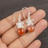Carnelian 925 Solid Sterling Silver Earrings, Handmade Gemstone Earrings Jewelry, Gifts For Wife Brand New Earrings