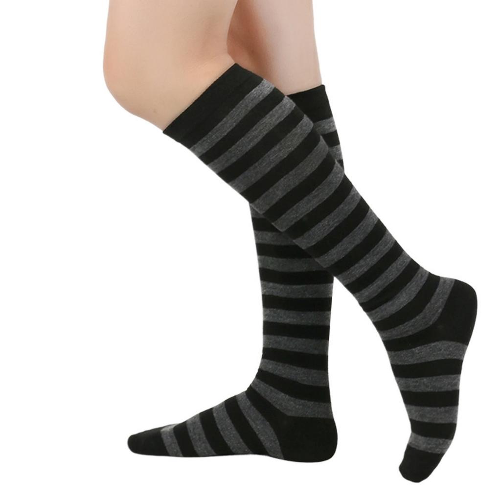 Women's Pinstripe Calf-high And Knee-high Socks
