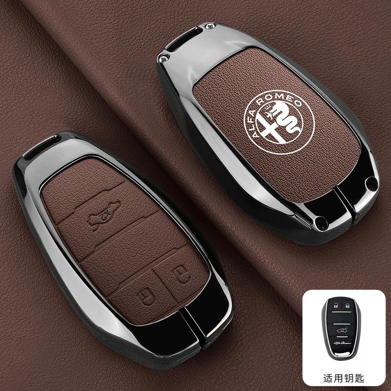 For Alfa Romeo 2026 Hot Sticker for Alfa Romeo Giulia 2015 +Stelvio 2016+ Spider Etcetera Car Remote Key Case Cover Shell Protec