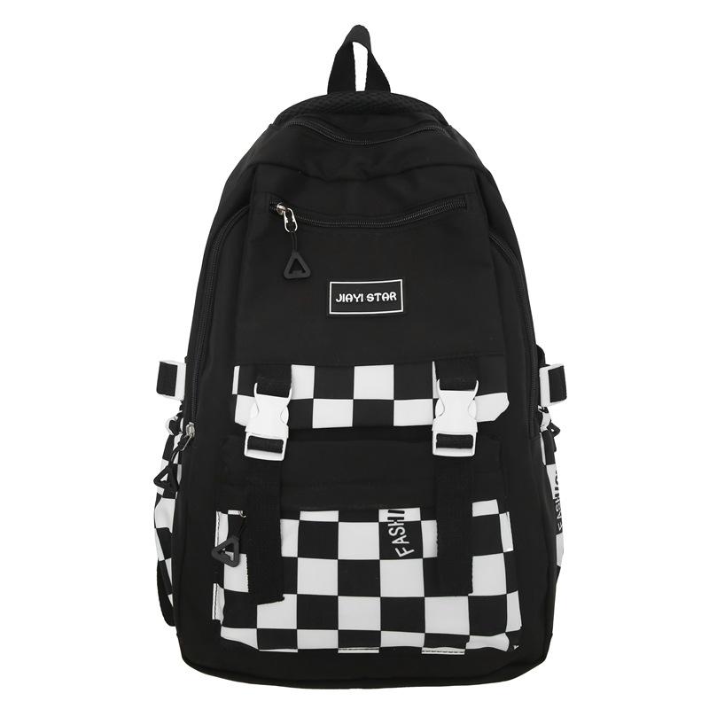 Школьная сумка в шахматном порядке, студенческий рюкзак, женский рюкзак для младших классов средней школы