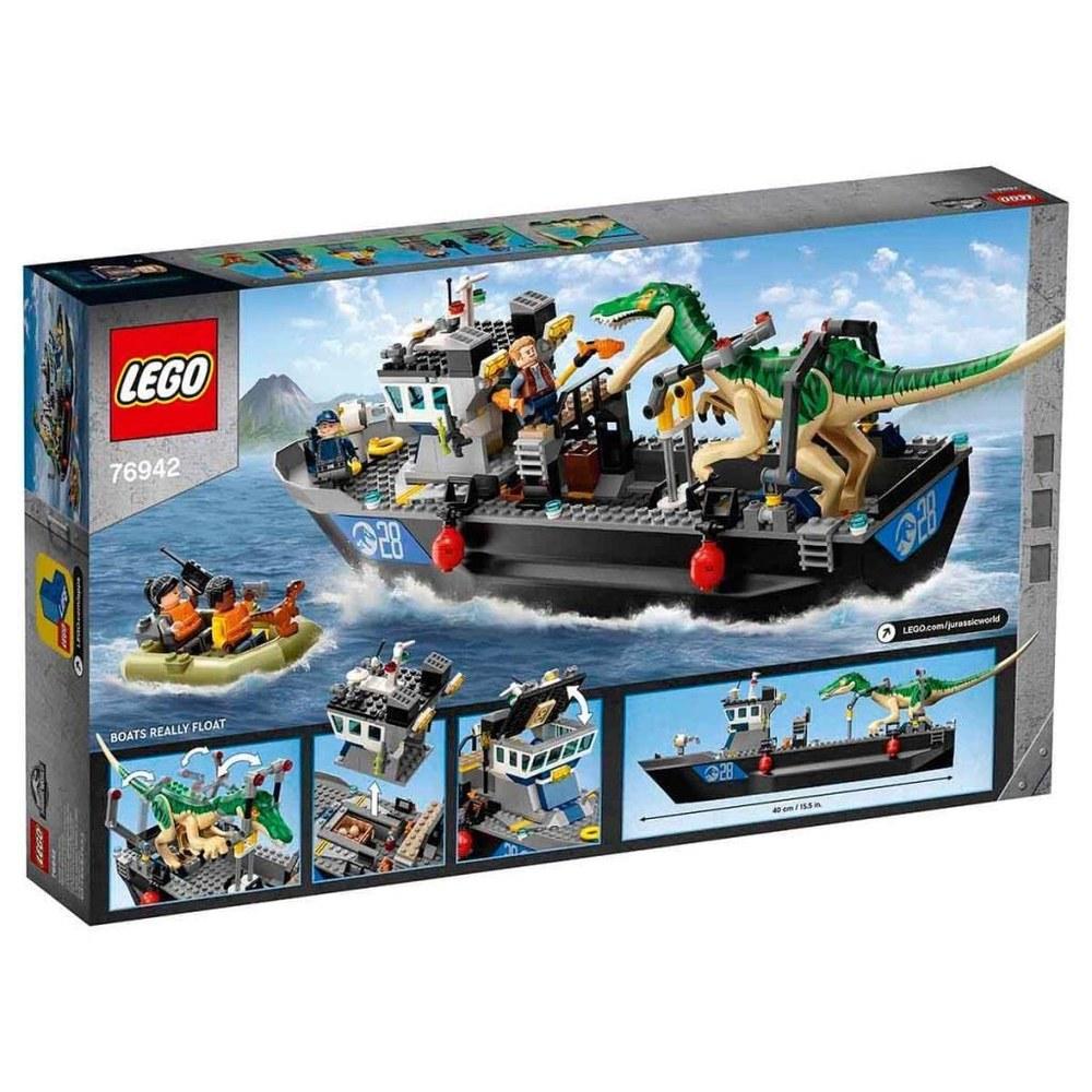 Конструктор LEGO Мир Юрского периода Побег Велоцираптора из воды 76942 Кубики Игрушка-динозавр Подарок для мальчиков и девочек 8+
