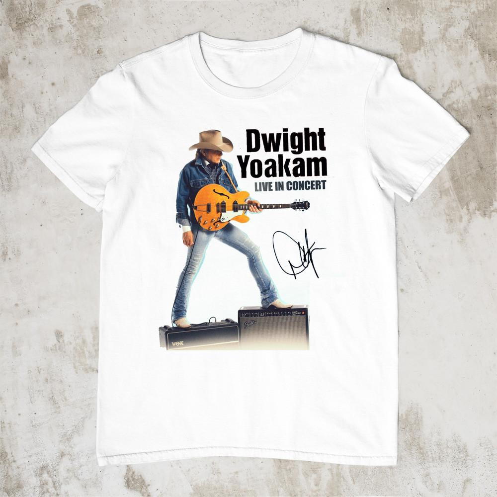 NEW Dwight Yoakam Live In Concert White All Size Cotton Tee Shirt FF81 Unisex T-Shirt